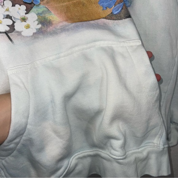 The Mountain unisex kitten selfie hoodie mint white tie dye Long sleeve hoodie - Picture 12 of 12